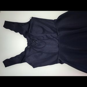 Short navy blue dress